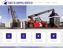 Tablet Screenshot of fortuneshippingservices.com